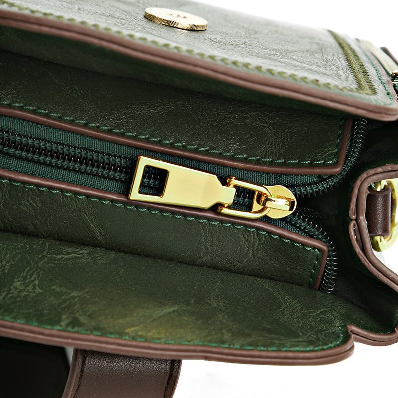 Women's Retro Easy Matching Soft Leather Textured Handbag Shoulder Crossbody $49.50 Dana Fashion Color: Black Women's Bags Product information: Color: brown, green, black, red Outer bag type: Sandwich pocket Material: PU Bag internal structure: mobile pho