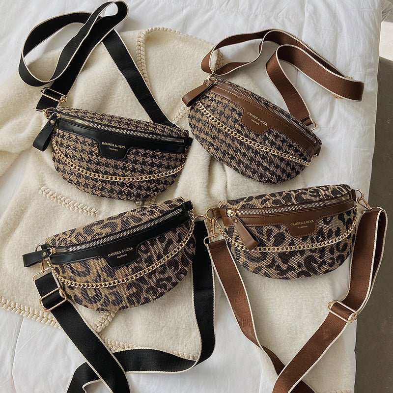 Women's Retro Fashion Leopard-print Shoulder Bag $25.99 Dana Fashion Color: Leopard Brown Women's Bags Product information: Lining texture: Polyester Applicable scenario: Daily matching Color: Leopard print black, leopard print Brown Outer bag type: open