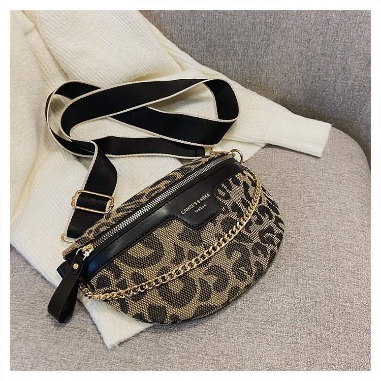 Women's Retro Fashion Leopard-print Shoulder Bag $25.99 Dana Fashion Color: Leopard Print Black Women's Bags Product information: Lining texture: Polyester Applicable scenario: Daily matching Color: Leopard print black, leopard print Brown Outer bag type:
