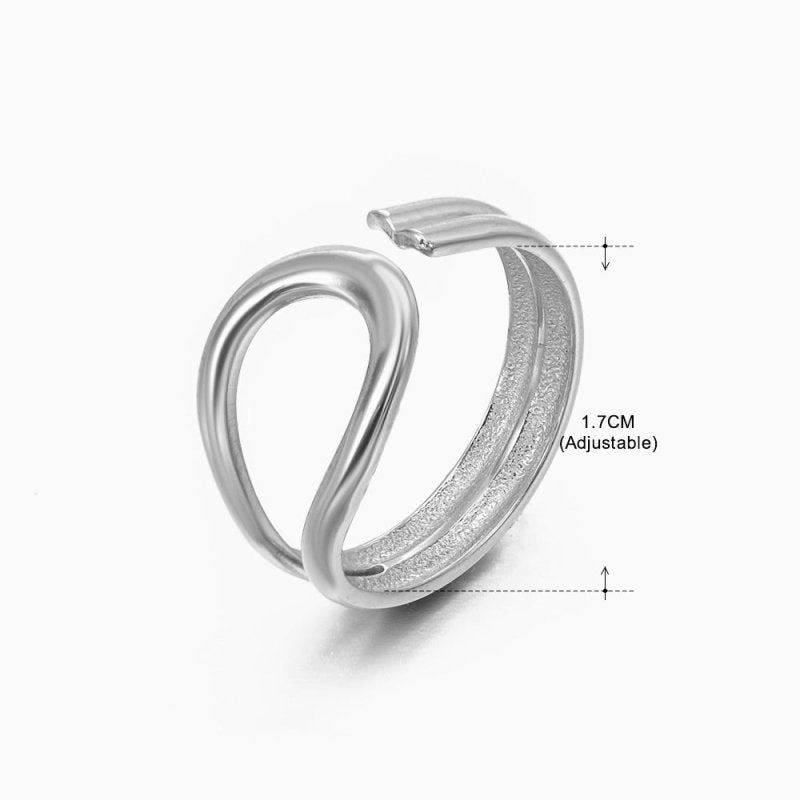 Women's Retro Fashion Stainless Steel Shaped Ring $15.00 Dana Fashion Color: Steel Ring 077 Women's Accessories Product information: Type: Ring Treatment Process: Electroplating Color: gold ring 152, stem ring 152, gold ring 151, stem ring 151, gold ring
