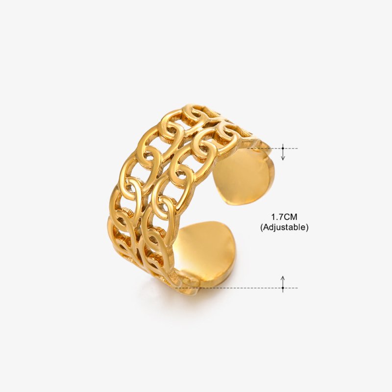Women's Retro Fashion Stainless Steel Shaped Ring $15.00 Dana Fashion Color: Gold Ring 157 Women's Accessories Product information: Type: Ring Treatment Process: Electroplating Color: gold ring 152, stem ring 152, gold ring 151, stem ring 151, gold ring 1