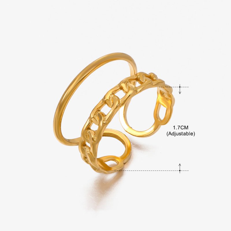 Women's Retro Fashion Stainless Steel Shaped Ring $15.00 Dana Fashion Color: Gold Ring 024 Women's Accessories Product information: Type: Ring Treatment Process: Electroplating Color: gold ring 152, stem ring 152, gold ring 151, stem ring 151, gold ring 1