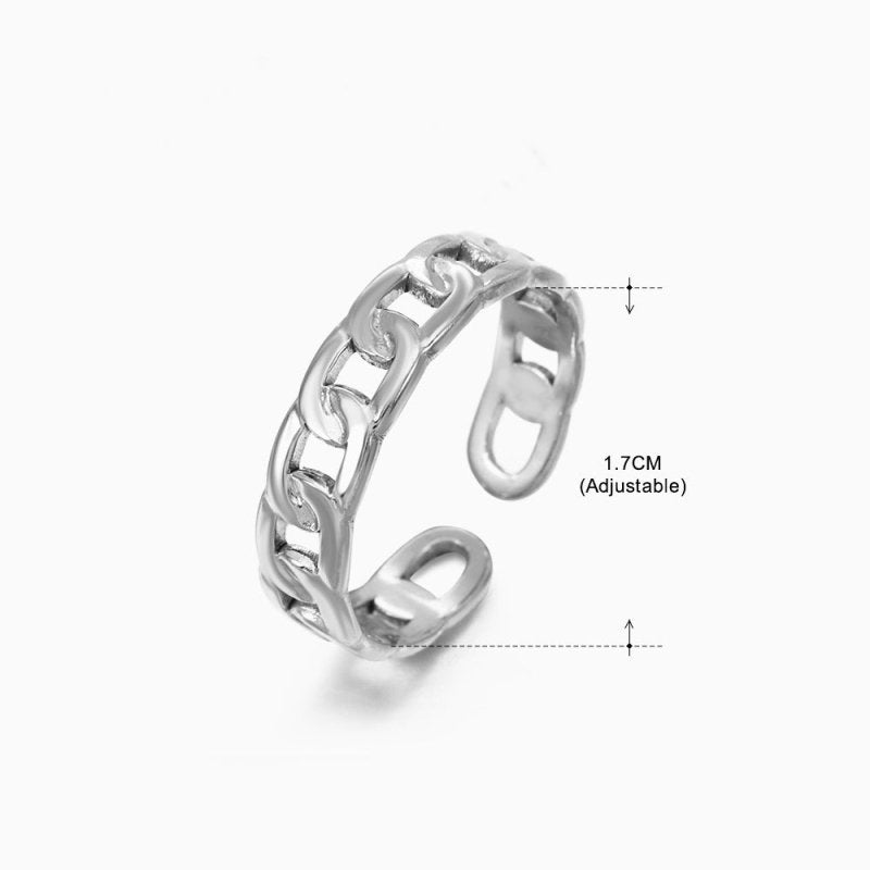 Women's Retro Fashion Stainless Steel Shaped Ring $15.00 Dana Fashion Color: Steel Ring 163 Women's Accessories Product information: Type: Ring Treatment Process: Electroplating Color: gold ring 152, stem ring 152, gold ring 151, stem ring 151, gold ring