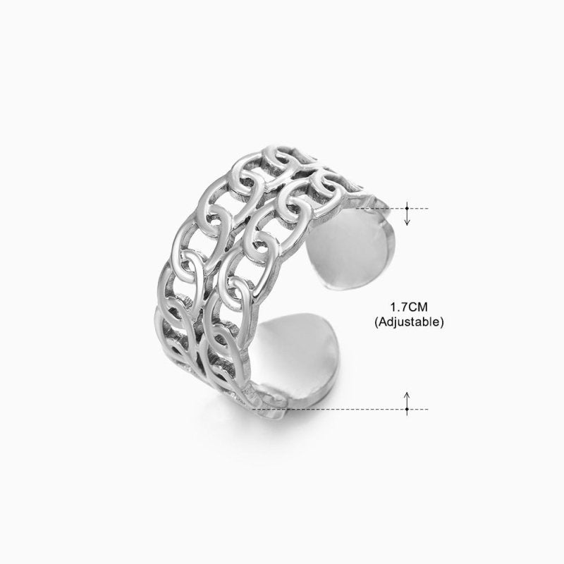 Women's Retro Fashion Stainless Steel Shaped Ring $15.00 Dana Fashion Color: Steel Ring 157 Women's Accessories Product information: Type: Ring Treatment Process: Electroplating Color: gold ring 152, stem ring 152, gold ring 151, stem ring 151, gold ring