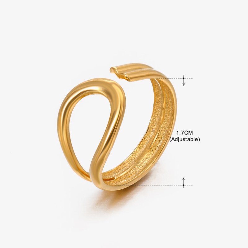 Women's Retro Fashion Stainless Steel Shaped Ring $15.00 Dana Fashion Color: Gold Ring 077 Women's Accessories Product information: Type: Ring Treatment Process: Electroplating Color: gold ring 152, stem ring 152, gold ring 151, stem ring 151, gold ring 1