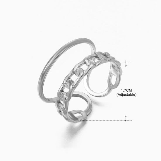 Women's Retro Fashion Stainless Steel Shaped Ring $15.00 Dana Fashion Color: Steel Ring 024 Women's Accessories Product information: Type: Ring Treatment Process: Electroplating Color: gold ring 152, stem ring 152, gold ring 151, stem ring 151, gold ring