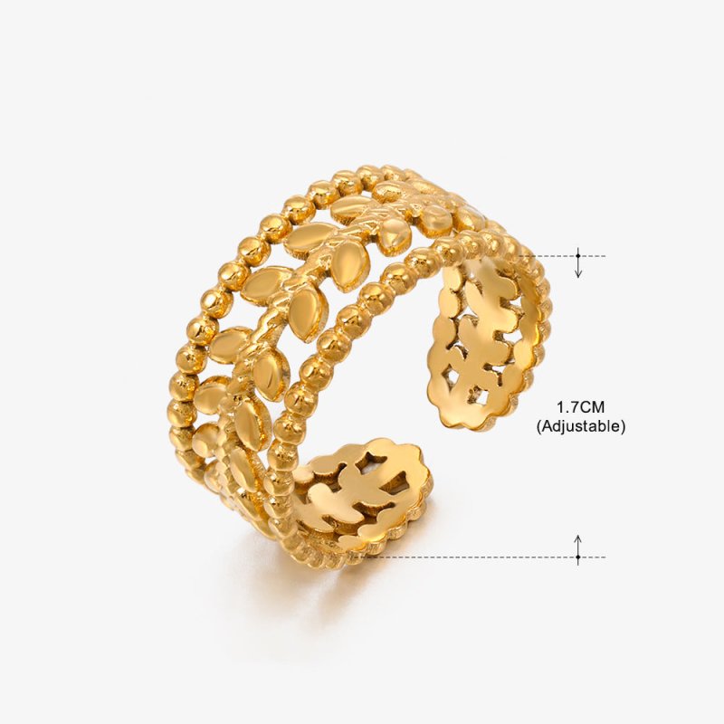 Women's Retro Fashion Stainless Steel Shaped Ring $15.00 Dana Fashion Color: Gold Ring 025 Women's Accessories Product information: Type: Ring Treatment Process: Electroplating Color: gold ring 152, stem ring 152, gold ring 151, stem ring 151, gold ring 1