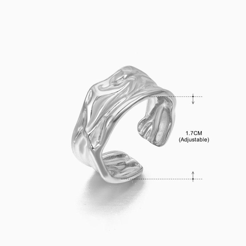 Women's Retro Fashion Stainless Steel Shaped Ring $15.00 Dana Fashion Color: Steel Ring 225 Women's Accessories Product information: Type: Ring Treatment Process: Electroplating Color: gold ring 152, stem ring 152, gold ring 151, stem ring 151, gold ring