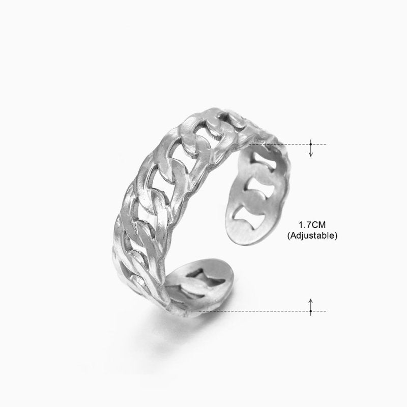 Women's Retro Fashion Stainless Steel Shaped Ring $15.00 Dana Fashion Color: Steel Ring 160 Women's Accessories Product information: Type: Ring Treatment Process: Electroplating Color: gold ring 152, stem ring 152, gold ring 151, stem ring 151, gold ring