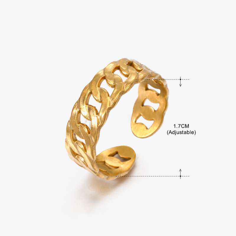 Women's Retro Fashion Stainless Steel Shaped Ring $15.00 Dana Fashion Color: Gold Ring 160 Women's Accessories Product information: Type: Ring Treatment Process: Electroplating Color: gold ring 152, stem ring 152, gold ring 151, stem ring 151, gold ring 1