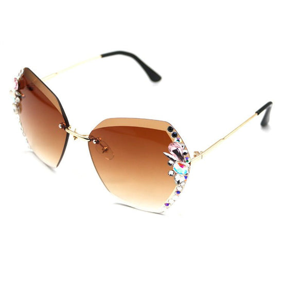 Women's Rhinestone Frameless Sunglasses $30.27 Dana Fashion style: D Women's Bags Product information Brand: LIANGDAN Goods number: 6929 Specification: Adult Glasses structure: frame Whether to polarize: No Lens material: PC Style: exquisite Frame materia