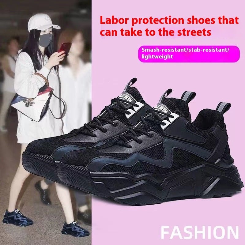 Women's Safety Shoes Fashionable And Safe $57.00 Dana Fashion Color: 818 Black Size: 34 Women's shoes Overview: Unique design, stylish and beautiful. Good material, comfortable feet. A variety of colors, any choice. Specification: Scene use: construction