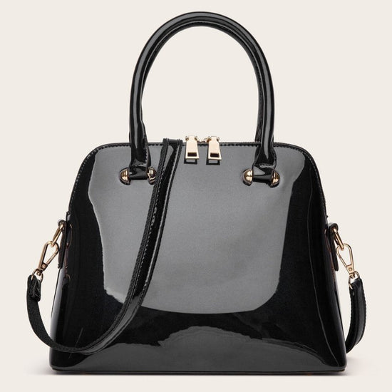 Women's Shiny Tote Shoulder Messenger Bag $48.99 Dana Fashion Color: Black Women's Bags Product information: Lining texture: Polyester Fabric texture: PU Color: wine red, green, blue, black Outer bag type: slit pocket Hardness: medium Material: PU Suitcas