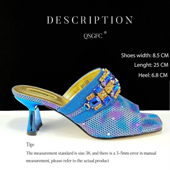 Women's Shoes And Bags Suit Camouflage Fabric Drill Buckle Decorative Casual High Heel Slippers $159.00 Dana Fashion Color: Blue Size: 38 Women's Bags Product information: Pattern: Camouflage Lining material: PU Color: blue, dark brown, magenta, gold, gre