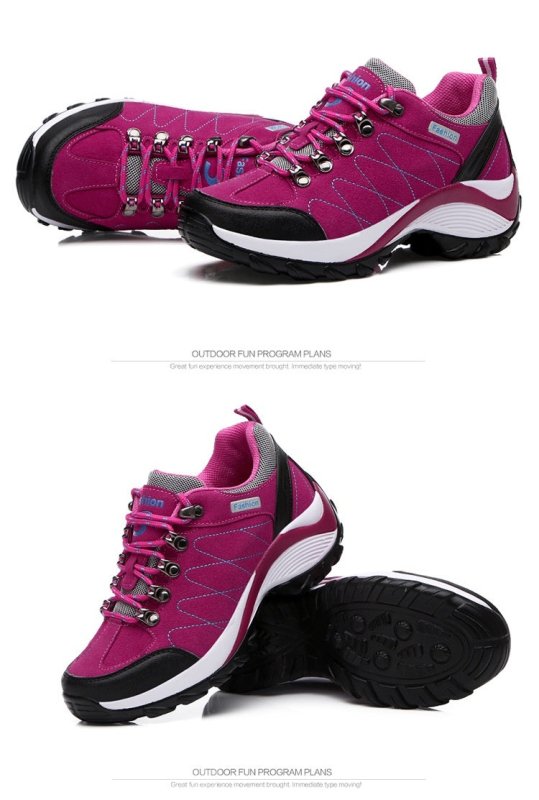 Women's Shoes Sneaker Hiking Shoes Pumps $48.32 Dana Fashion Color: Black Size: 35 Women's shoes Product information: Toe holder shape: round head Color: 883 purple Women's genuine leather shoes stone slide landlord, 883 rose red women's genuine leather s