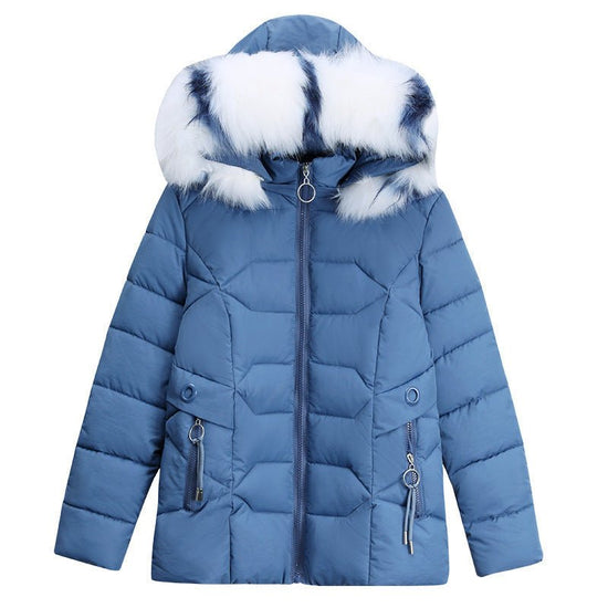 Women's Short Detachable Large Fur Collar Cotton Coat $53.50 Dana Fashion Color: Black Size: L Women's Accessories Product information: Color: pink, black, blue, red Size: M,L,XL,XXL,XXXL Thickness: thick Main fabric composition: Polyester Fiber Sleeve le