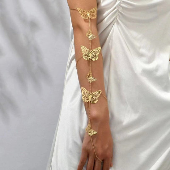 Women's Simple And Adjustable Butterfly Arm Chain $15.00 Dana Fashion Color: Gold Women's Accessories Product information: Treatment Process: Electroplating Color: Gold Style: Women's Material: Alloy Packing list: 1* Arm Chain Product Image: