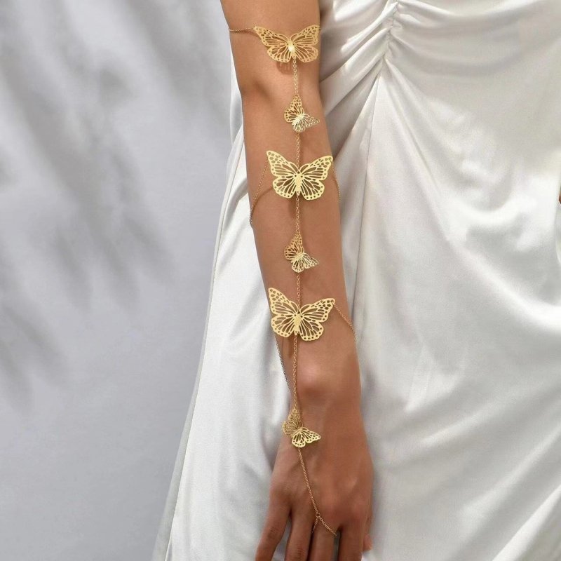 Women's Simple And Adjustable Butterfly Arm Chain $15.00 Dana Fashion Color: Gold Women's Accessories Product information: Treatment Process: Electroplating Color: Gold Style: Women's Material: Alloy Packing list: 1* Arm Chain Product Image: