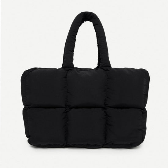 Women's Simple And Soft Large Capacity Puff Down Jacket Cotton Clothing Cloud Tote Bag $48.99 Dana Fashion Color: Black Women's Bags Product information: Applicable scenarios: Daily matching Color: black, white, dark gray, pink, olive green, light blue, l