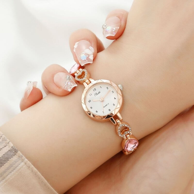 Women's Simple Disc Light Luxury Quartz Bracelet Jewelry Watch $16.62 Dana Fashion Color: Blue Single Watch Women's Accessories Product information: Color: pink suit, blue suit, purple suit, pink single table, blue single table, purple single table Thickn