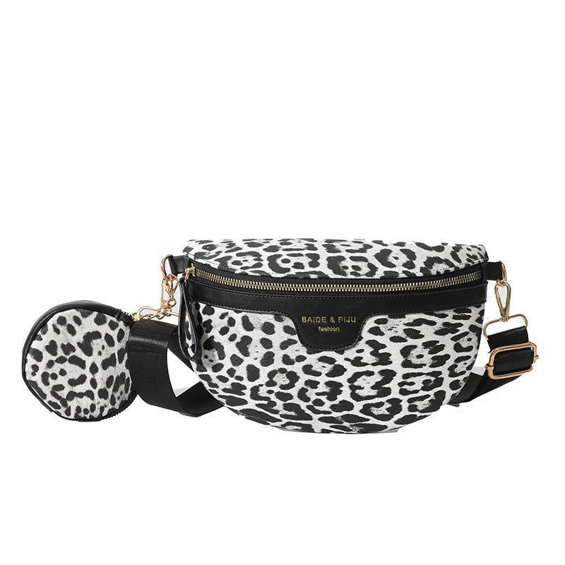 Women's Simple Fashion All-match Leopard Print Printed Shoulder Bag $25.65 Dana Fashion Color: Black Women's Bags Product information: Lining texture: Polyester Applicable scenario: Daily matching Color: dark brown, black Outer bag type: Sandwich pocket H