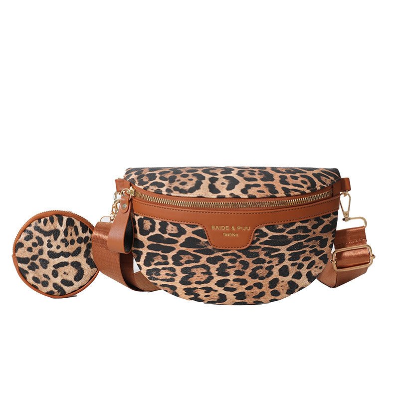 Women's Simple Fashion All-match Leopard Print Printed Shoulder Bag $25.65 Dana Fashion Color: Dark Brown Women's Bags Product information: Lining texture: Polyester Applicable scenario: Daily matching Color: dark brown, black Outer bag type: Sandwich poc