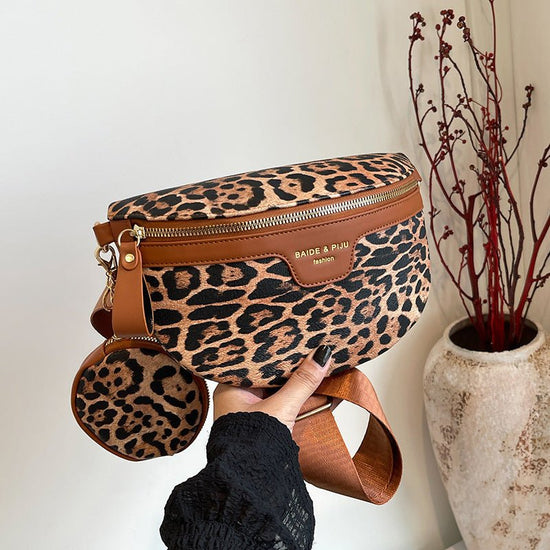 Women's Simple Fashion All-match Leopard Print Printed Shoulder Bag $25.65 Dana Fashion Color: Black Women's Bags Product information: Lining texture: Polyester Applicable scenario: Daily matching Color: dark brown, black Outer bag type: Sandwich pocket H