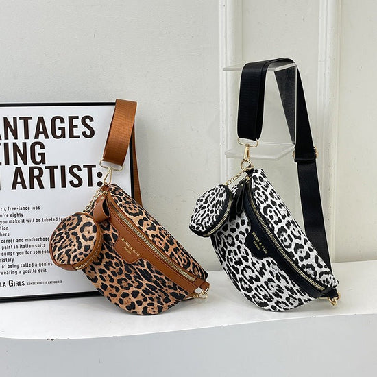 Women's Simple Fashion All-match Leopard Print Printed Shoulder Bag $25.65 Dana Fashion Color: Black Women's Bags Product information: Lining texture: Polyester Applicable scenario: Daily matching Color: dark brown, black Outer bag type: Sandwich pocket H
