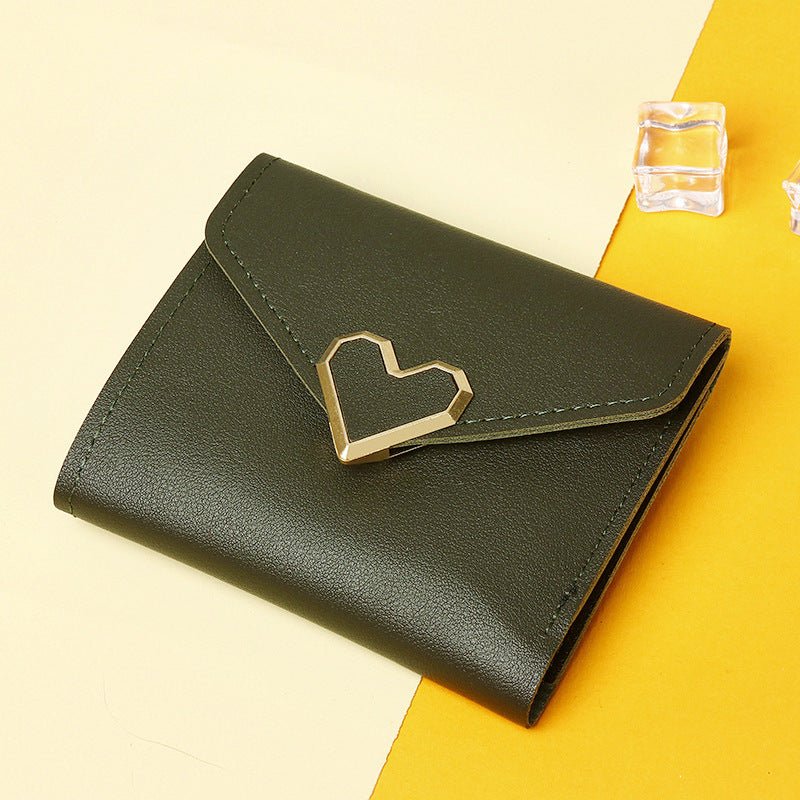 Women's Simple Fashion Personality Mini Wallet $9.55 Dana Fashion Color: Green Women's Bags Product information: Pattern: solid color Color: black, red, light pink, dark pink, blue, gray, green, purple Material: PU leather Popular elements: sewing line St