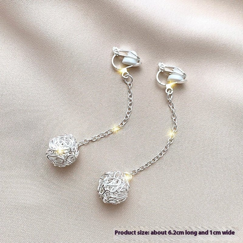 Women's Simple South Korea Fashion Tassel Ear Clip $15.00 Dana Fashion Color: Style9 Women's Accessories Product information: Treatment Process: Electroplating Color: 1# sweet temperament, 2# temperament star Moon, 3# country small flowers, 6# light butte