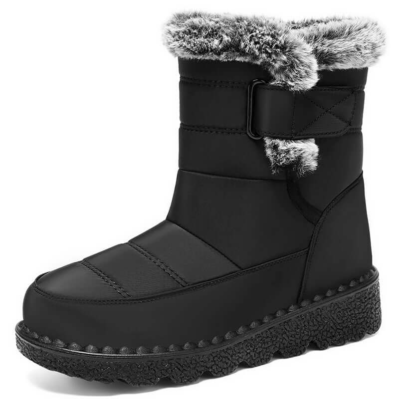 Women's Snow Boots Fleece Lined Padded Warm Keeping $38.90 Dana Fashion Color: Black Size: 35 Women's shoes Product information: Color: DZ-GM-988 Black (cross-border bag),DZ-GM-988 red (cross-border bag),DZ-GM-988 Gray (cross-border bag),DZ-GM-988 Blue (c