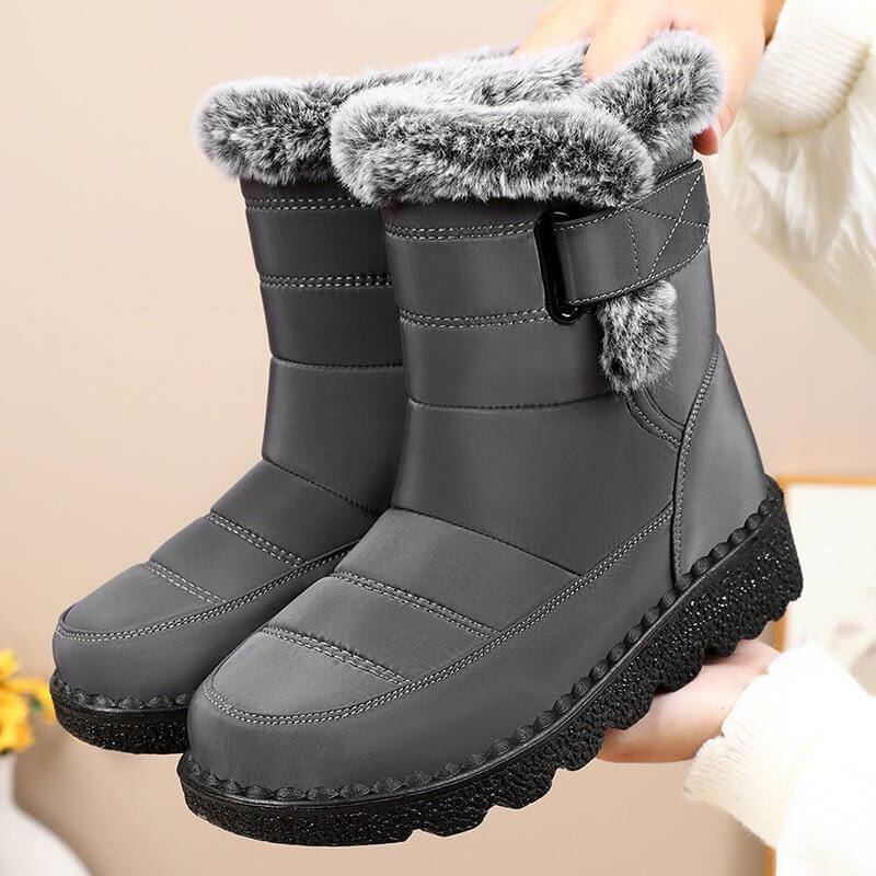 Women's Snow Boots Fleece Lined Padded Warm Keeping $38.90 Dana Fashion Color: Black Size: 35 Women's shoes Product information: Color: DZ-GM-988 Black (cross-border bag),DZ-GM-988 red (cross-border bag),DZ-GM-988 Gray (cross-border bag),DZ-GM-988 Blue (c