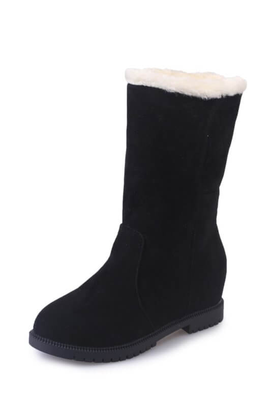 Women's Snow Boots Winter Fleece-lined Warm Two-way Wear $32.50 Dana Fashion Color: Black Size: 35 Women's shoes Product information: Lining material: Velvet Color: red, black, brown Processing Method: Frosted Heel shape: square heel Size: 35, 36, 37, 38,