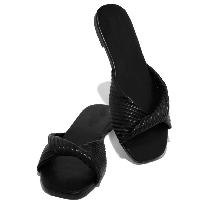 Women's Solid Color Home Slippers $42.50 Dana Fashion Color: Black Size: 36 Women's shoes Product information: Color: black, green, orange, white Size: 36, 37, 38, 39, 40, 41, 42 Sole material: rubber Shoe Upper material: artificial pu Function: breathabl