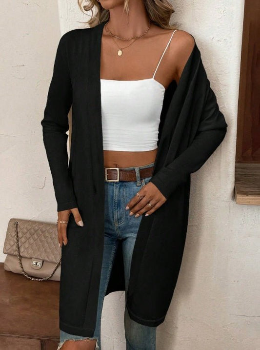 Women's Solid Color Long Style Solid Color Cardigan Long Sleeved Lightweight Knitted CardiganDana FashionDana Fashion{{ product_title Women's clothing }} - Dana Fashion