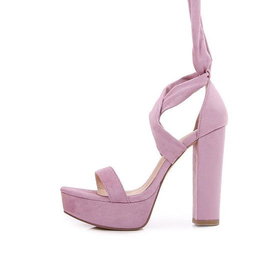 Women's Solid Color Peep-toe Waterproof Platform Bag Heel Chunky Heel High Heels $57.98 Dana Fashion Color: Light Purple Size: 36 Women's shoes Product information: Toe bracket shape: Fish Mouth Color: red, black, pink, apricot, light purple Shoe Upper ma