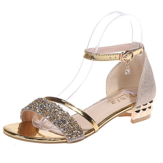 Women's Solid Color Rhinestone Ornament Sandals $42.50 Dana Fashion Color: Black Size: 35 Women's shoes Product information: Toe holder shape: round head Color: silver, black, gold, pink Shoe Upper material: PU Size: 35, 36, 37, 38, 39, 40, 41, 42, 43 Sty