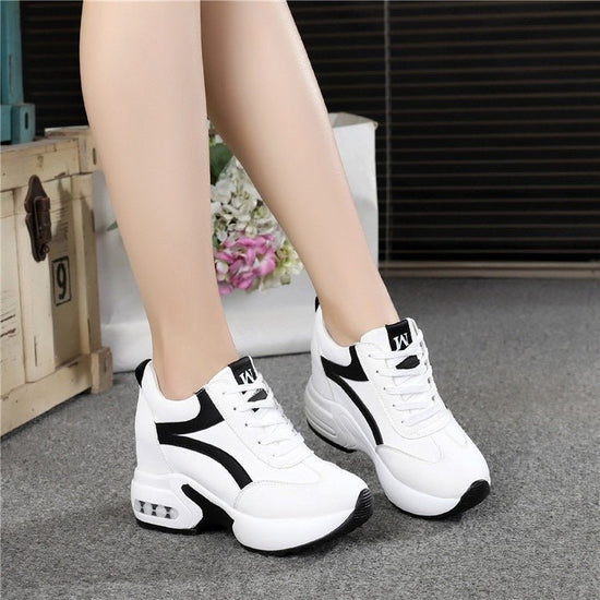 Women's Sports Height Increasing Insole Wedge Platform Shoes $54.06 Dana Fashion Color: White Size: 35 Women's shoes Product information: Lining material: cloth Color: white small [2028 labels, black small [2028 labels, pink small [2028 labels, white【 206