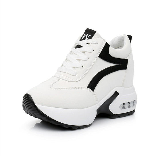 Women's Sports Height Increasing Insole Wedge Platform Shoes $54.06 Dana Fashion Color: Black 2069 Label Size: 35 Women's shoes Product information: Lining material: cloth Color: white small [2028 labels, black small [2028 labels, pink small [2028 labels,