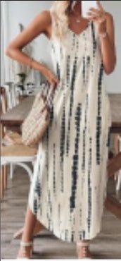 Women's Tie Dye Tank Max Dress Sleeveless V Neck Asymmetrical Split Hem Dresses With Pocket Vacation Dress $26.49 Dana Fashion Color: White Size: 2XL Women's clothing نوع القماش: 95% بوليستر، 5% إيلاستن تعليمات العناية: غسيل آلي معلومات المقاس: المقاس : S