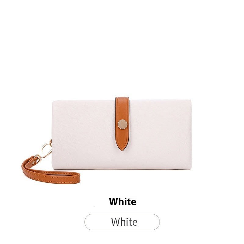 Women's Wallet Contrast Color Hasp Long Zipper Multi-functional Simple Fashion Clutch $34.19 Dana Fashion Color: White Women's Bags Product information: Pattern: solid color Lined text: Polyester Applicable scenarios: Daily match Color: black, pink, white