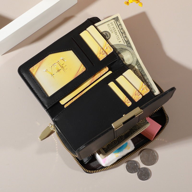 Women's Wallet Multifunctional Fashion Coin Purse $17.90 Dana Fashion Color: Beige Women's Bags Product information: Lining texture: synthetic leather Color: black, wine red, beige, light pink, light green, dark pink, brown Material: pu Specification: hei