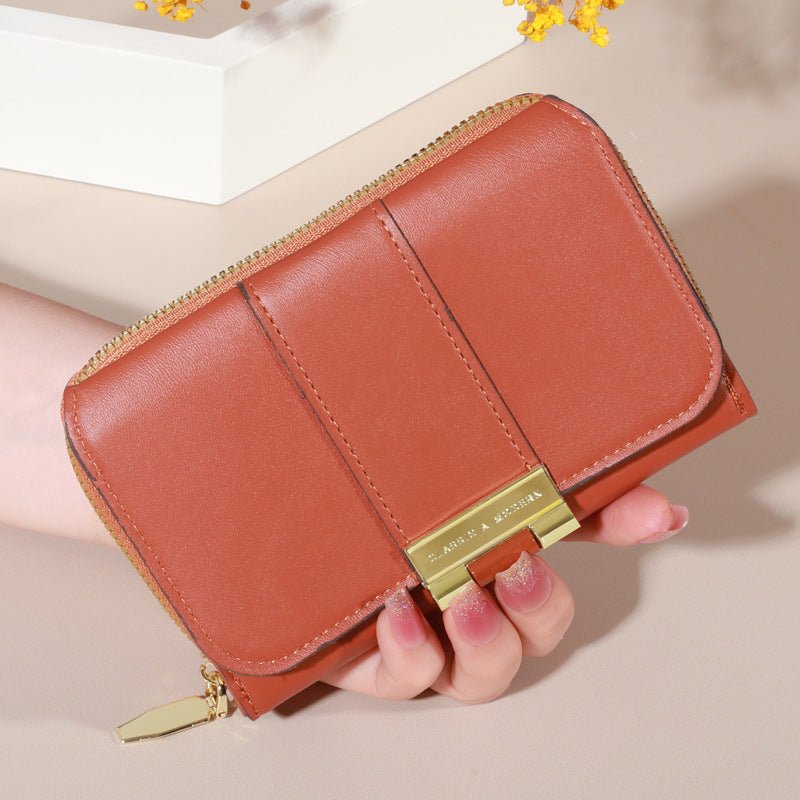 Women's Wallet Multifunctional Fashion Coin Purse $17.90 Dana Fashion Color: Brown Women's Bags Product information: Lining texture: synthetic leather Color: black, wine red, beige, light pink, light green, dark pink, brown Material: pu Specification: hei