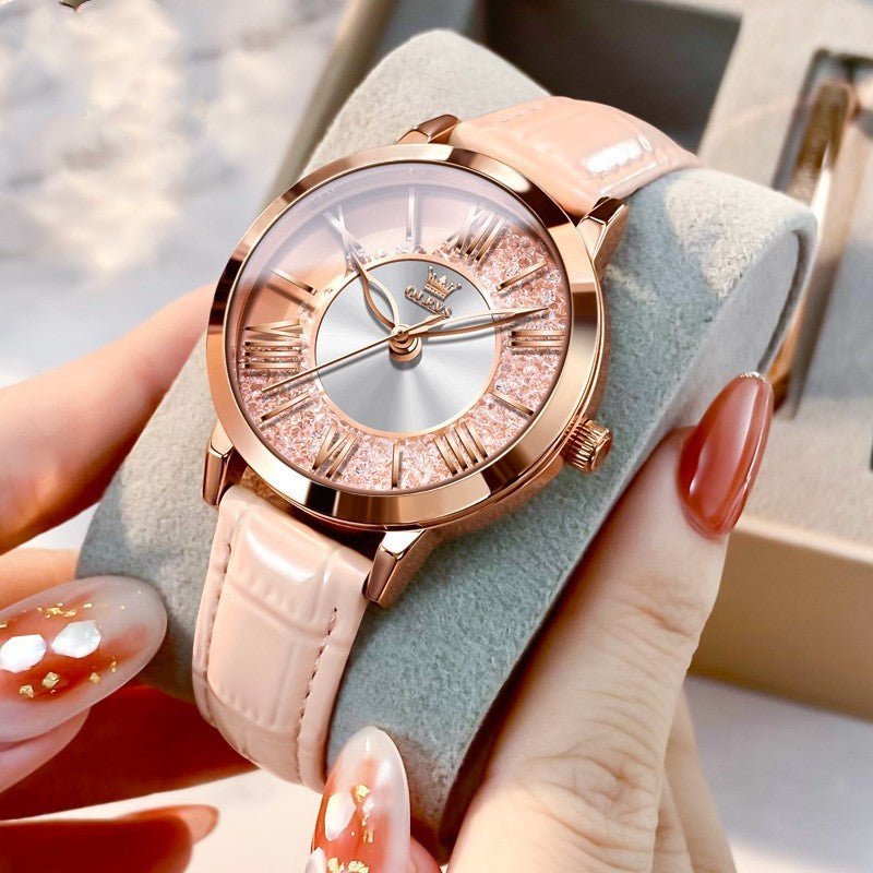 Women's Watch Trendy Student Hot $110.00 Dana Fashion Color: Le Rouge Perfecto Rose Gold Women's Accessories Product information: Color: wine red skin rose gold female, Le Rouge perfect rose gold female, white skin rose gold female, red skin rose gold fem