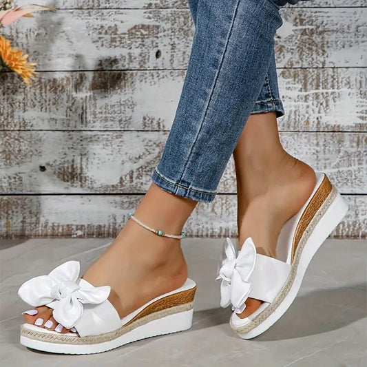 Women's Wedge Bow SlippersDana FashionDana Fashion{{ product_title Women's shoes }} - Dana Fashion