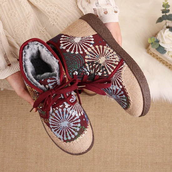 Women's Winter Cloth Shoes Non-slip $39.50 Dana Fashion Color: Black Size: 35 Women's shoes Product information: Lining material: artificial plush Applicable sports: Universal Color: black, red Upper height: Mid-top Heel height: mid heel (3-5CM) Heel shap