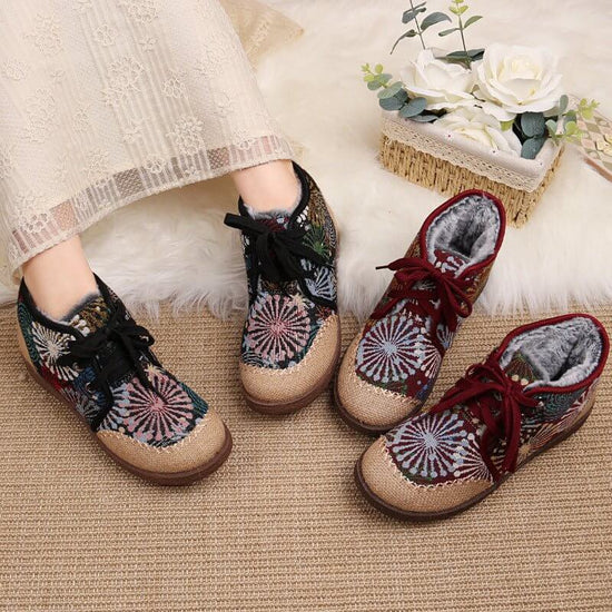 Women's Winter Cloth Shoes Non-slip $39.50 Dana Fashion Color: Black Size: 35 Women's shoes Product information: Lining material: artificial plush Applicable sports: Universal Color: black, red Upper height: Mid-top Heel height: mid heel (3-5CM) Heel shap