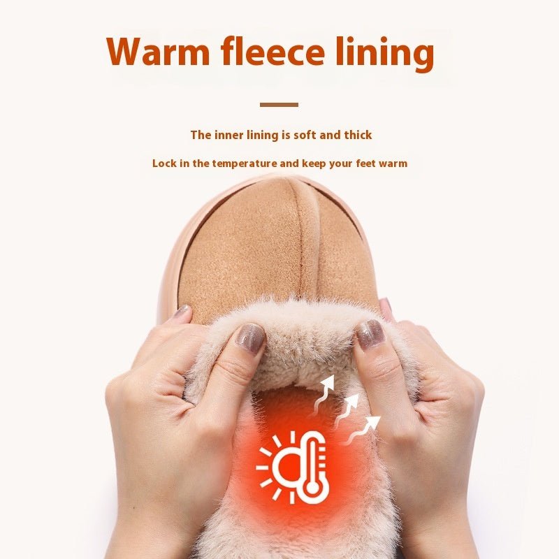 Women's Winter Wear Non-slip Thick Bottom Simple Fashion Home Fluffy Slippers $36.58 Dana Fashion Color: Black Size: 36to37 Women's shoes Product information: Pattern: solid color Lining material: artificial velboa Color: Camel, coffee, black Heel height: