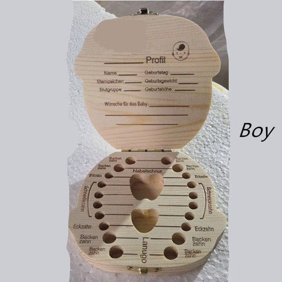 Wood Storage Box for Baby Kids Tooth Box Organizer $15.66 Dana Fashion style: Boy Model: Germany Toys & Hobbies Overview: Excellent material, not easy to break Exquisite design, beautiful appearance Specification: Material: wood Style: Girl /Boy Size: 12.