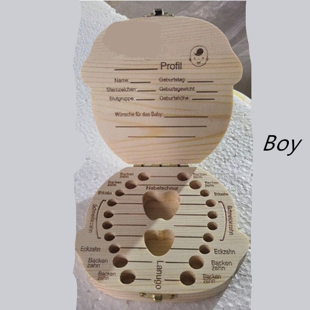 Wood Storage Box for Baby Kids Tooth Box Organizer $15.66 Dana Fashion style: Boy Model: Germany Toys & Hobbies Overview: Excellent material, not easy to break Exquisite design, beautiful appearance Specification: Material: wood Style: Girl /Boy Size: 12.